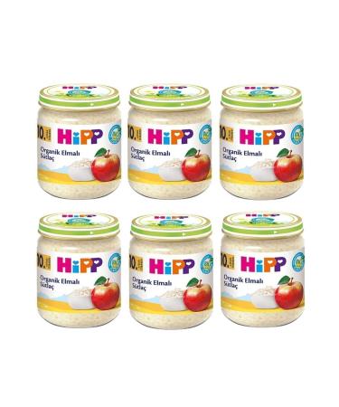 Hipp Jar Food Organic Apple Rice Pudding 200 gr 6 Pieces