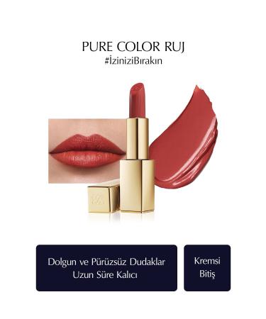 Estee Lauder Creamy Lipstick - Pure Color Creme Lipstick Creamy Satin Finish - 3.5gr - Color: 360 Fierce
