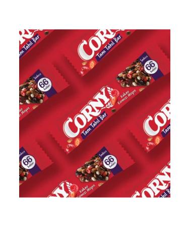 CORNY Cereal Bar Cocoa and Red Fruit 17 Gr X 12 Pieces
