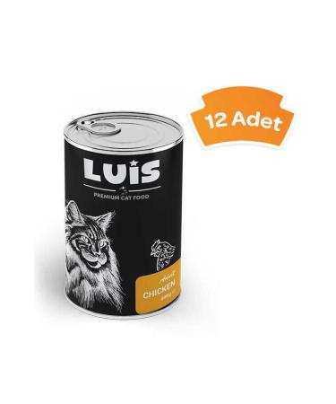 Luis Piece Chicken Meat Sauce Cat Canned Food 400 Gr x 12 Pieces