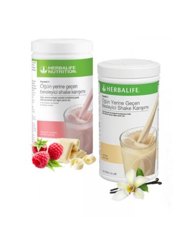 Herbalife Nutritional Shake Mix Formula 1 Raspberry 550 g 1 Vanilla 550 g