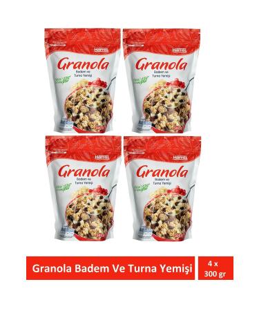 Harras Granola Almond and Cranberry 300 Gr X 4 Pieces