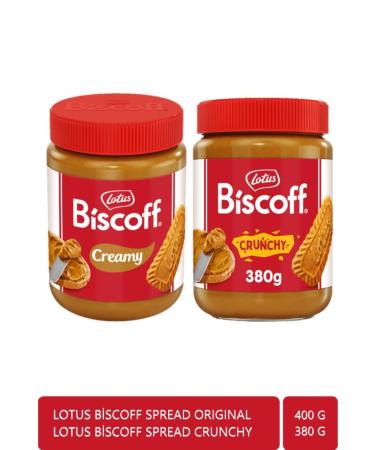 Lotus Biscoff Spread Original 400 gr Biscoff Spread Crunchy 380 gr (TWO IN ONE)