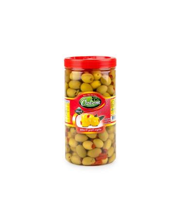 Ozlem Olive Industry Ozlem Peppered 1 Kg Pet Green Olives (201-230 KLB)