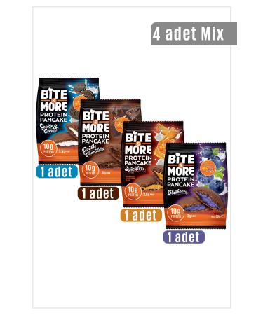 bite & more Protein Cocoa Pancake Mix Pack / Protein Cocoa Pancake Mix Pack 50 grams x 4 Pieces