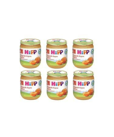 Hipp Organic Apricot Puree Jar 125 gr - 6 Pack