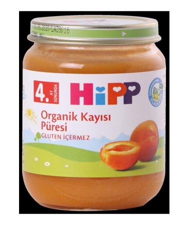 Hipp Organic Apricot Puree Jar 125 gr - 6 Pack - Buy Online on GoSupps.com