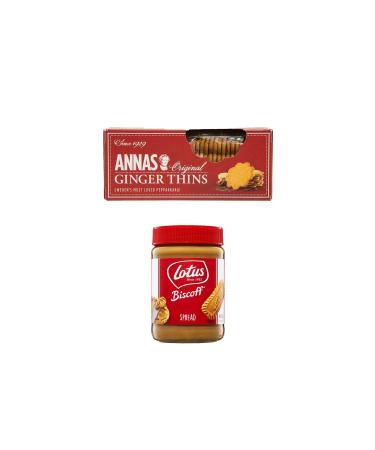 Lotus Biscoff Spread + Annas Ginger Thins 2 Pack