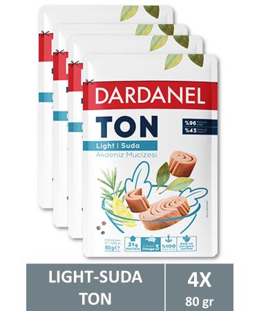 Dardanel Light Tuna Bag 80 gr X 4 Pieces