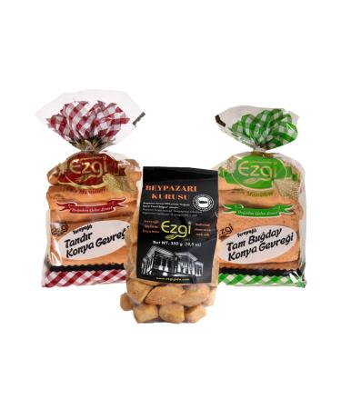 EZG GIDA Buttered Natural Local Flavors 3-Piece Snack Set
