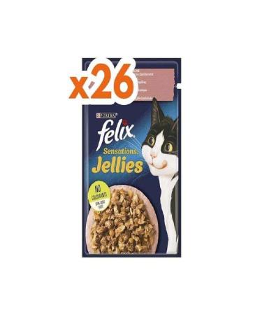 FELIX Felix Sensation Salmon and Shrimp Cat Wet Food 85 gr X 26 Pieces