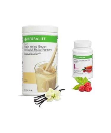 Herbalife Vanilla Shake 550 Gr. - Raspberry Tea 50 Gr