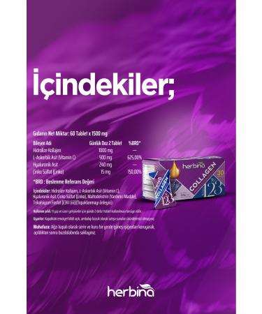 Herbina Type 1 2 3 Collagen Mix Kiwi Flavored 30 Piece Box Kiwi Flavored - Buy Online on GoSupps.com