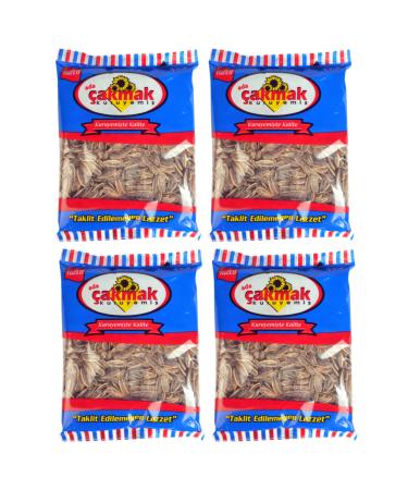 ADA AKMAK NUTS Sunflower Seeds 250 Gr Salted Black X 4 Pieces