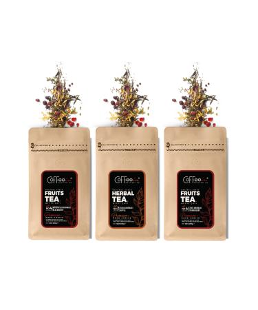 Coffeein Strawberry-Apple-Blackberry Fruit Tea 250 Gramsx3 Advantageous (WEITHER COLD-HOT) 80 Cupsx3