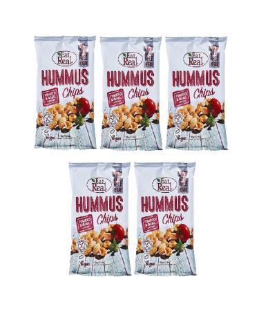 Eat Real Tomato and Basil Flavored Chickpea Chips 45 Gr. X 4 Pieces