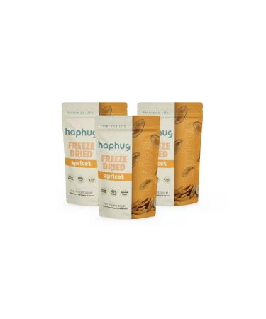 HapHug 3 Pack Freeze Dried Apricots - Freeze Dried Fruit - Freeze Dry Dried Fruit 3x30gr