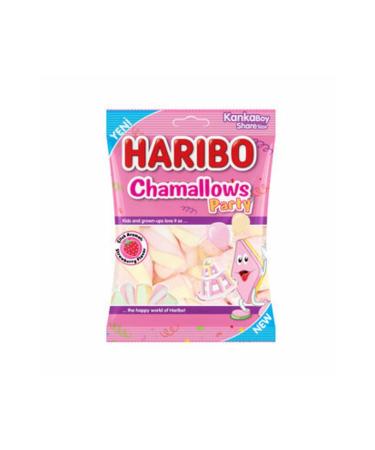 Haribo Chamallows Party Strawberry Flavored Marshmallow 70g * 10 Pieces