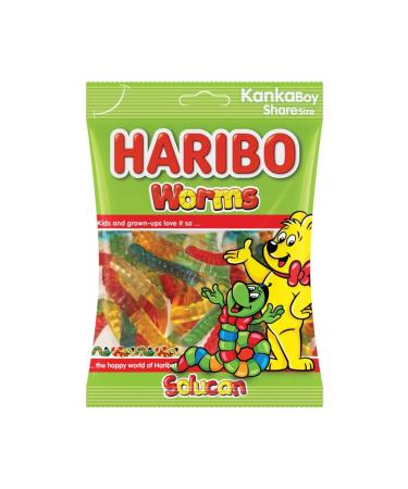 Haribo Worm 80gr * 24 Pieces Box