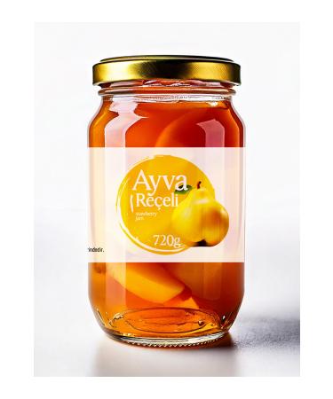 Hayriye Ana Local Products Quince Jam - 720 Gr. (HOME MADE TRADITIONAL)