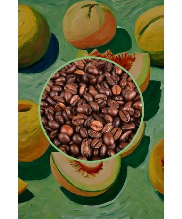 Mim and More Melon Coffee Melon Flavored Coffee Beans 200 Gr