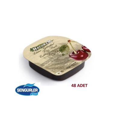 Naturem Cherry Jam Picnic 15 Gr * 48 Pieces