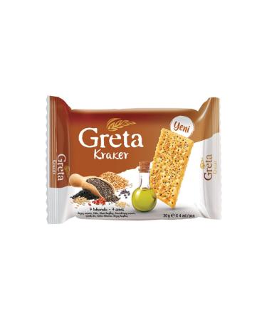 len Greta Black Cumin Crackers (30 gr x 4 pieces) X 5 pieces