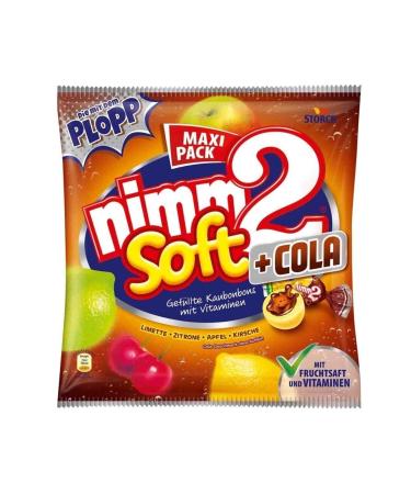 Storck Nimm2 Soft Cola Fruit Filled Vitamin and Cola Flavored Candy 345g