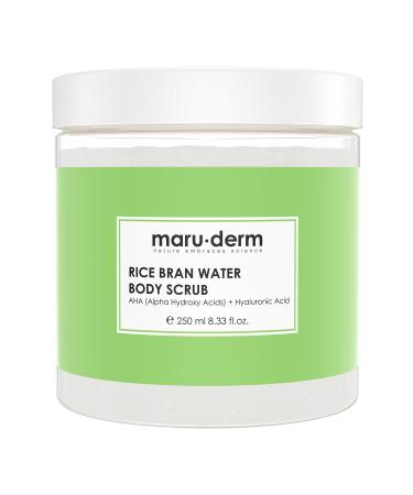 Maru.Derm Body Scrub | Rice Water Body Peeling | AHA + Hyaluronic Acid 250 ML
