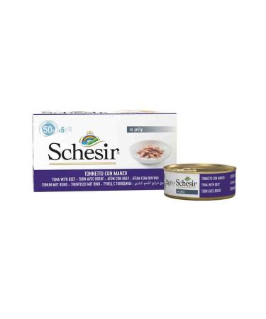 Schesir Multipack Tuna Steak Cat Canned Food 6x50 Gr