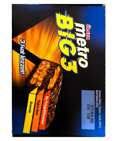lker Whole Peanut Caramel and Rice Crispy Cake Metro Large 45 Grams x18 Pieces (Total 810 Grams)
