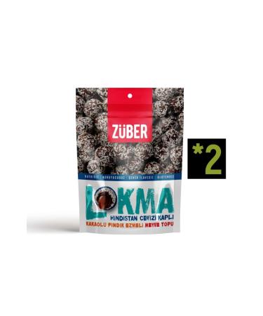 Zeyrek Gurme Z ber Lokma Coconut Coated Cocoa Hazelnut Paste Fruit Ball 96g X 2