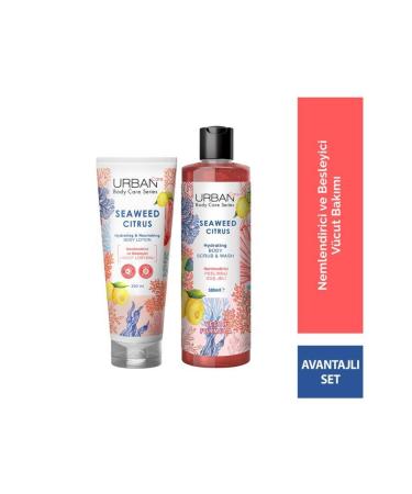 Urban Care Body Series Seaweed Citrus Moisturizing and Nourishing Shower Gel & Body Lotion - Set of 2