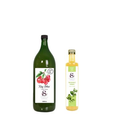 Suheylaana Natural Cherry Vinegar 1500 Ml - Natural Avocado Vinegar 500 Ml