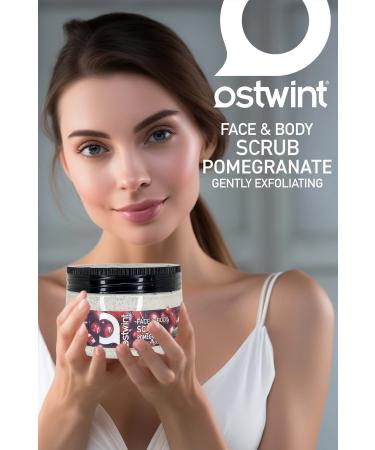 Ostwint Face and Body Peeling Scrub Skin Cleanser Smoothing Circulation Accelerator Pomegranate 300ml - Buy Online on GoSupps.com