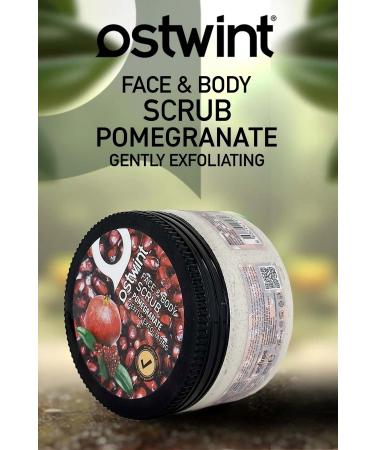 Ostwint Face and Body Peeling Scrub Skin Cleanser Smoothing Circulation Accelerator Pomegranate 300ml - Buy Online on GoSupps.com