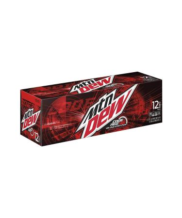 Mountain Dew Code Red Cherry Flavored 12 Pieces