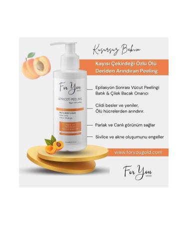 For You Gold Apricot Kernel Extract Revitalizing Moisturizing and Exfoliating Face and Body Peeling - Buy Online on GoSupps.com