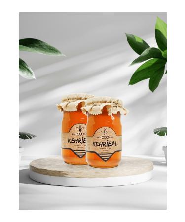 Amber 2 Piece Set Pure Flower Honey 850gr Bitlis Wild Pear Honey