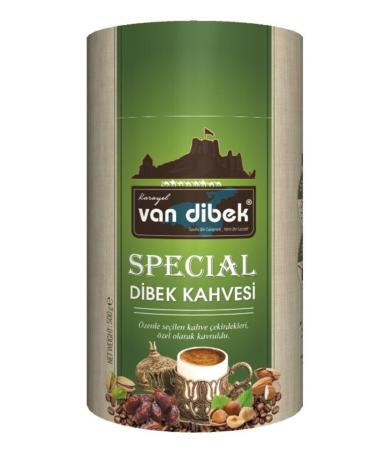 VAN DIBEK COFFEE Van Dibek Special Coffee 250Gr Pistachio Hazelnut Almond and Date 250Gr Cylinder Box