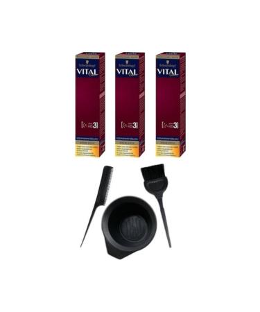 Vital Colors Tube Dye 10-0 Platinum Blonde 3 Piece Hair Coloring Set