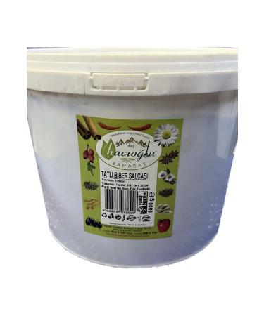 Hac o lu spice Hatay Local Natural Pepper Paste Hot-Sweet 5 Kg / 5000 gr Bucket