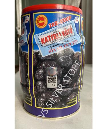 Kat rl Olive Kat rl Village Gemlik Breakfast Black Olive Tin 1 Kg - Buy Online on GoSupps.com