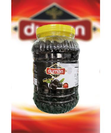 DUMAN GURME Breakfast First Quality Gemlik Black Olives L Size Large (230-260) Klb 2000 gr