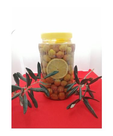 Gelin Creek Bal kesir Havran Scratched Green Double Olives 1 Kg