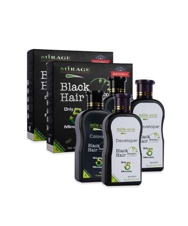 Mirage Black Hair Black Hair Shampoo 2 Pack