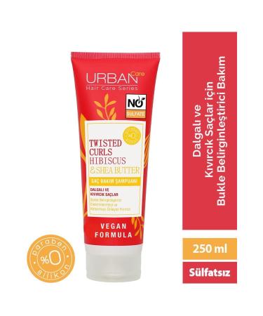 Urban Care Twisted Curl Hibiscus & Shea Butter Sulfate-Free Hair Care Shampoo 250 ml