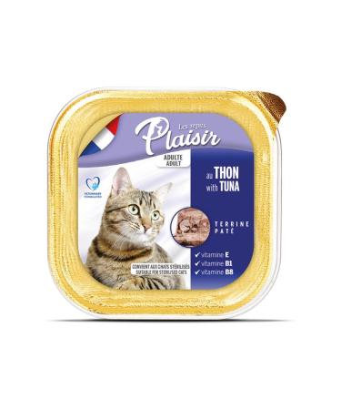 Plaisir Pate Salmon Cat Canned Food 100 Gr X12 Pieces
