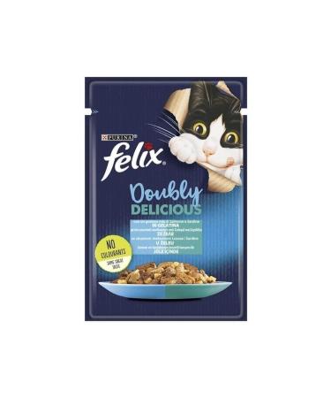 FELIX Adult Salmon Sardine Cat Pouch 85 Gr X 26 Pieces
