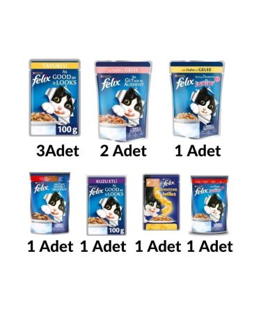 FELIX Cat Wet Food 10 Piece Mixed Package